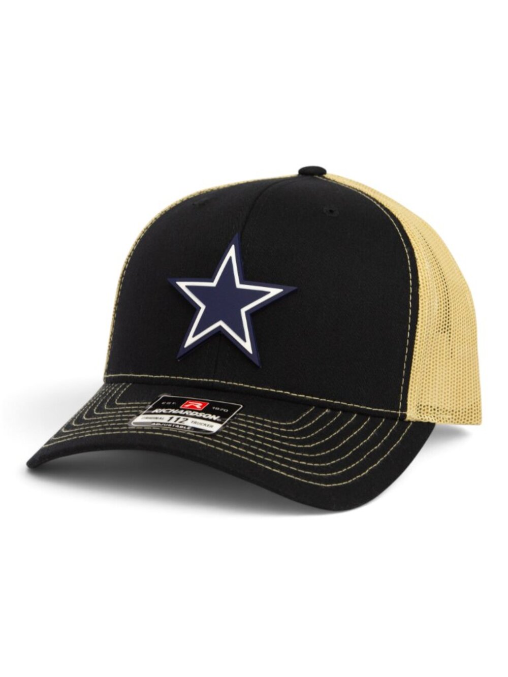 Dallas Cowboys 3D Snapback Trucker Hat- Black/ Vegas Gold